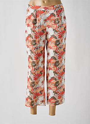 Pantalon 7/8 talie elastică mărime normală portocalie C'EST BEAU LA VIE femeie