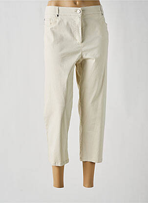 Pantalon trei sferturi bej PAUSE CAFE femeie