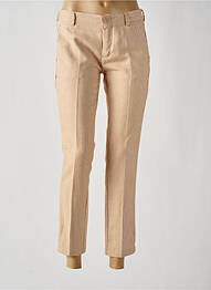 Pantalon 7/8 elasticitate talie joasă bej REIKO femme