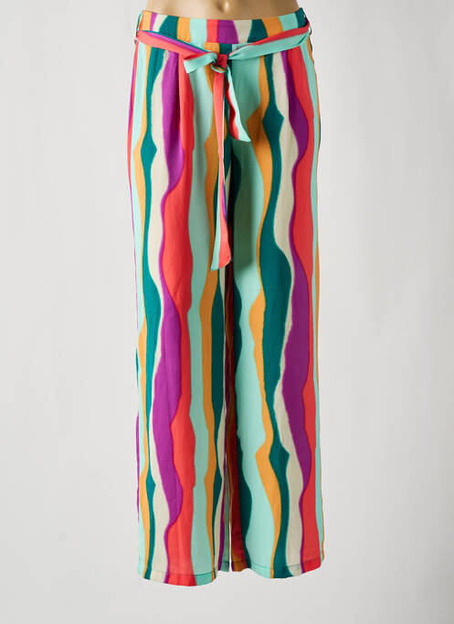 Pantalon larg verde VERO MODA femeie