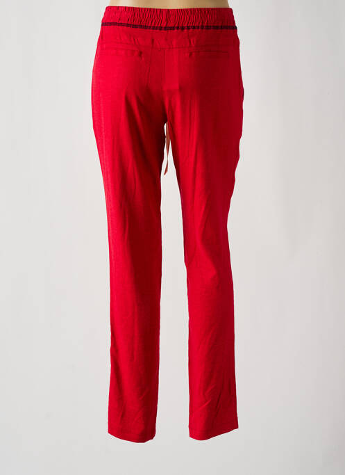 Pantalon drept talie elastică mărime normală roșu LE PETIT BAIGNEUR femme