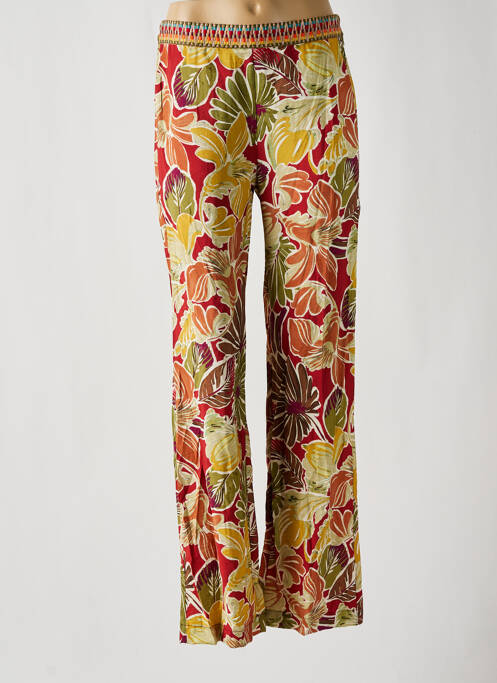 Pantalon drept roșu GEISHA femeie