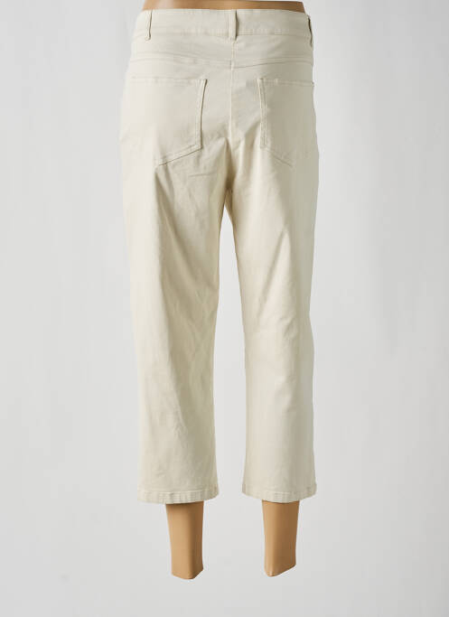 Pantalon trei sferturi elasticitate mărime normală bej PAUSE CAFE femme