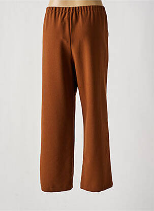 Pantalon 7/8 talie elastică mărime normală maro KAKIE femeie