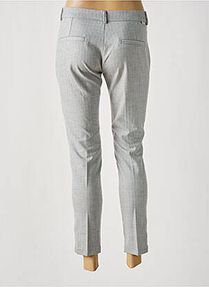Pantalon 7/8 talie cu cleme talie joasă gri REIKO femeie