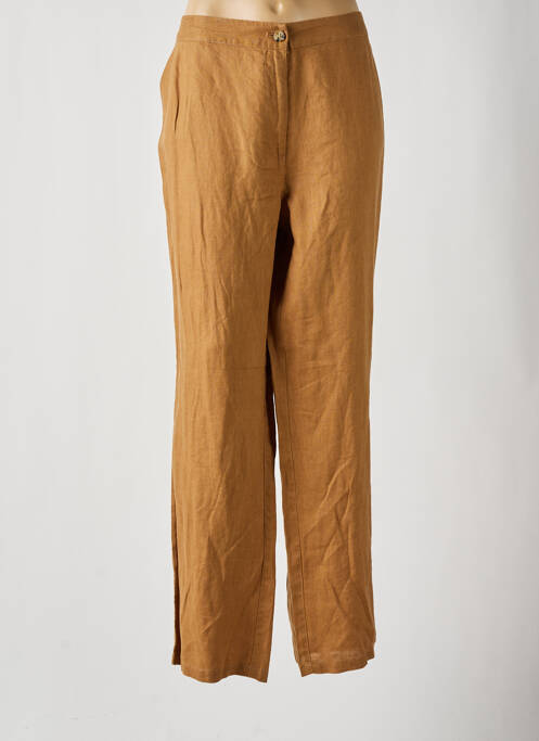 Pantalon drept galben DIANE LAURY femeie