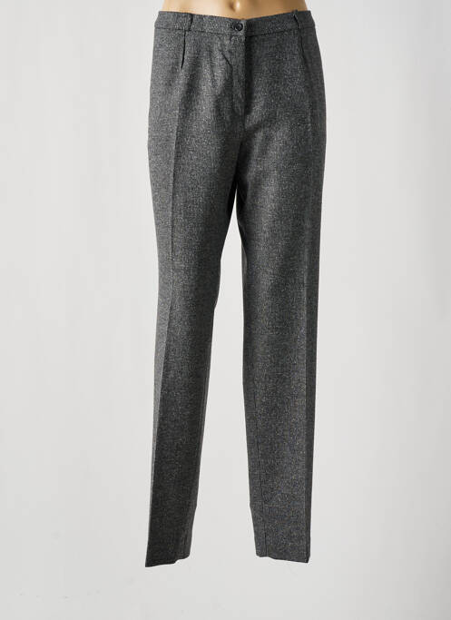 Pantalon drept elasticitate talie înaltă gri ANNE KELLY femme