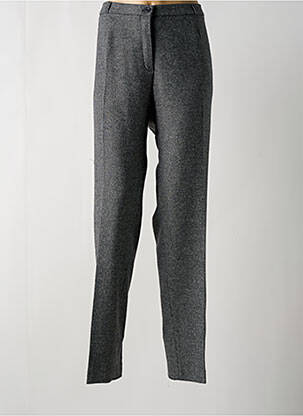 Pantalon drept talie cu cleme talie înaltă gri ANNE KELLY femeie