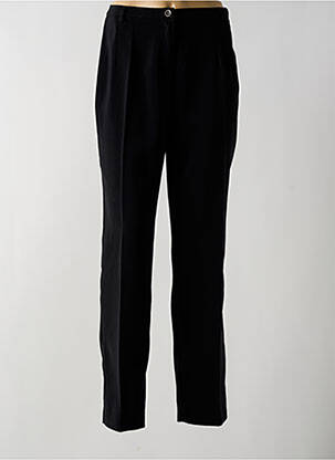 Pantalon drept țesătură crep talie înaltă negru MODISSIMO femeie