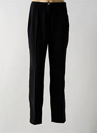 Pantalon drept țesătură crep talie înaltă negru MODISSIMO femme