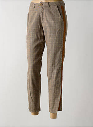 Pantalon 7/8 maro KANOPE femeie