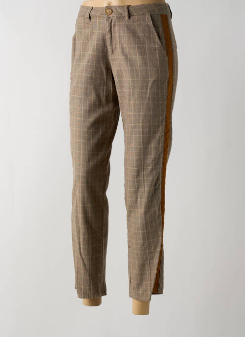 Pantalon 7/8 maro KANOPE femeie