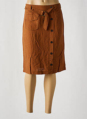 Fustă midi maro BRANDTEX femeie