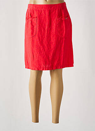 Fustă midi roșu MALOKA femeie