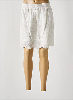 Fustă scurtă alb SCHOOL RAG femeie