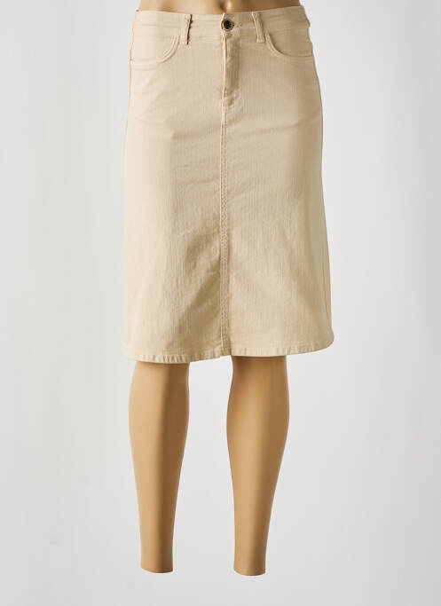 Fustă midi bej YERSE femeie