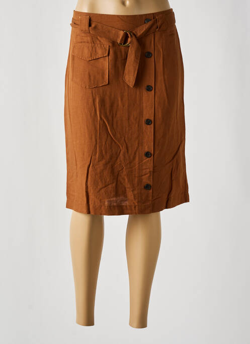 Fustă midi maro BRANDTEX femeie