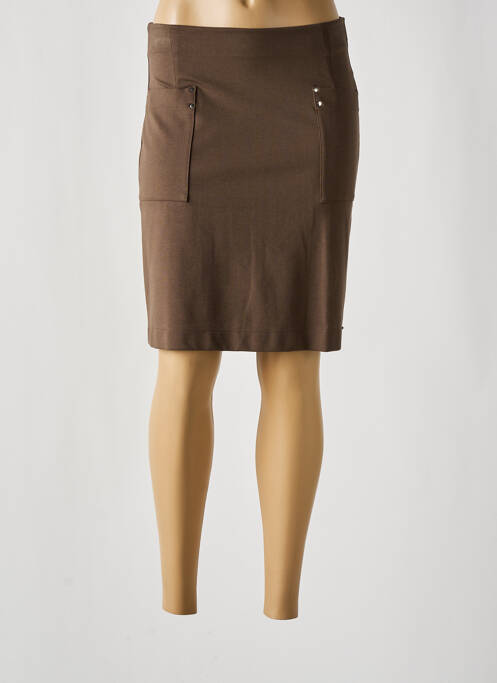 Fustă midi verde MALOKA femeie