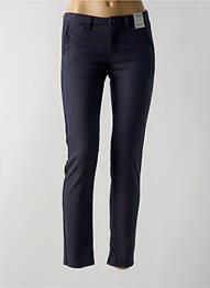 Pantalon chino talie joasă talie joasă albastru REIKO femeie