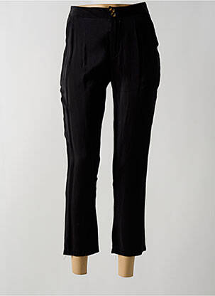 Pantalon 7/8 talie înaltă talie înaltă negru BY SWAN femeie