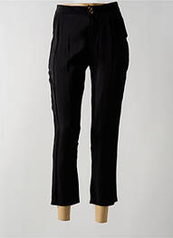 Pantalon 7/8 talie înaltă talie înaltă negru BY SWAN femeie