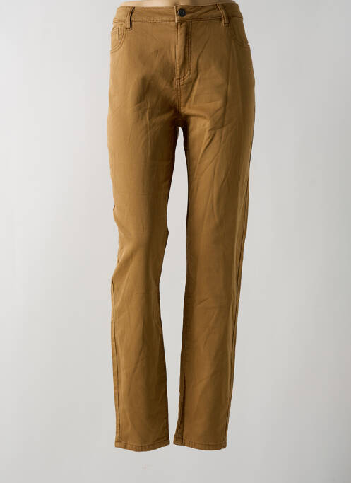 Pantalon slim galben GEISHA femeie