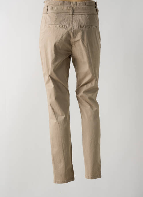 Pantalon 7/8 talie înaltă talie înaltă bej VERO MODA femme