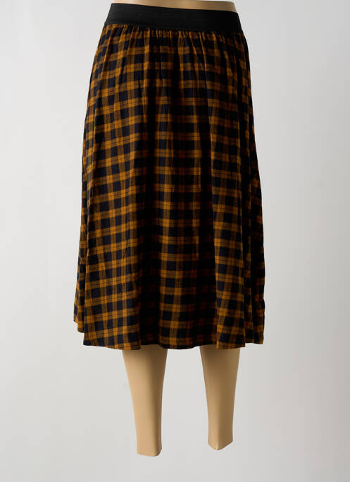 Fustă midi galben SCHOOL RAG femeie