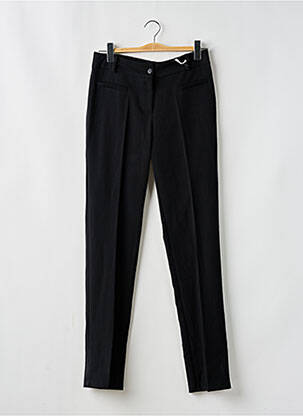 Pantalon drept țesătură crep mărime normală negru CHIQUITA femeie