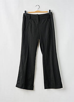 Pantalon evazat închidere cu fermoar sub clapetă cu cârlig talie joasă negru VERO MODA femeie