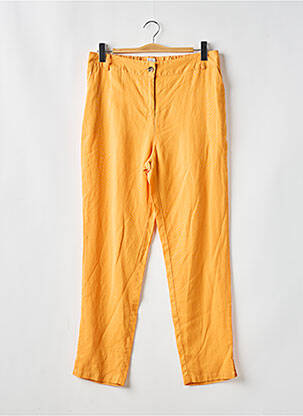 Pantalon 7/8 talie înaltă talie înaltă portocalie C'EST BEAU LA VIE femeie