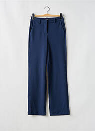 Pantalon drept talie cu cleme mărime normală albastru VERO MODA femeie
