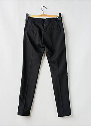 Pantalon chino broderie galoni laterali mărime normală negru REIKO femeie