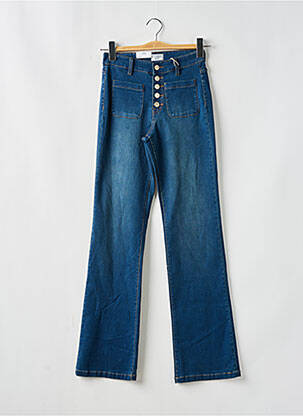 Blugi bootcut talie înaltă talie înaltă albastru C'EST BEAU LA VIE femeie