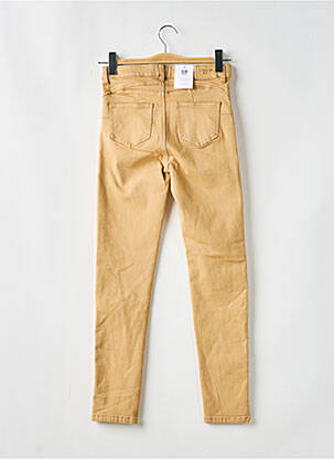 Pantalon slim talie înaltă talie înaltă bej C'EST BEAU LA VIE femeie