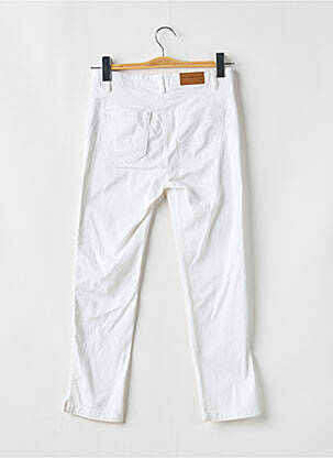 Pantalon 7/8 țesătură poplin mărime normală alb C'EST BEAU LA VIE femeie