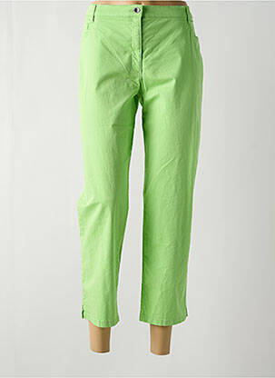 Pantalon trei sferturi țesătură poplin mărime normală verde BETTY BARCLAY femeie