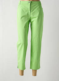Pantalon trei sferturi țesătură poplin mărime normală verde BETTY BARCLAY femme