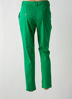 Pantalon 7/8 țesătură poplin mărime normală verde LE PETIT BAIGNEUR femeie
