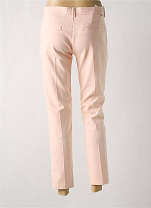 Pantalon 7/8 talie cu cleme talie joasă roz REIKO femeie