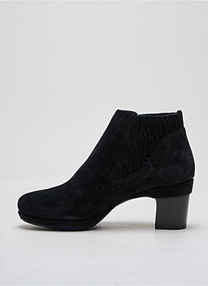 Botine/ghete nubuc toc de 4 la 6 cm negru HOMERS femeie