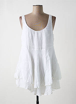 Tunică fără mâneci alb GRIZAS femeie