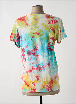 Tricou croială dreaptă mâneci scurte verde ME369 femeie