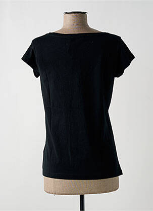 Tricou croială cambrată mâneci scurte negru NINATI femeie
