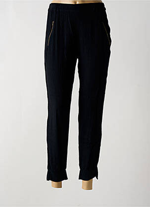 Pantalon 7/8 talie elastică mărime normală negru CHARLIE JOE femeie