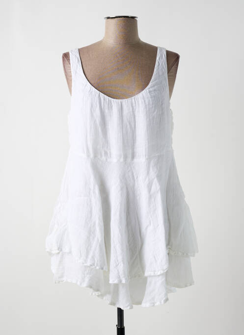 Tunică fără mâneci alb GRIZAS femeie