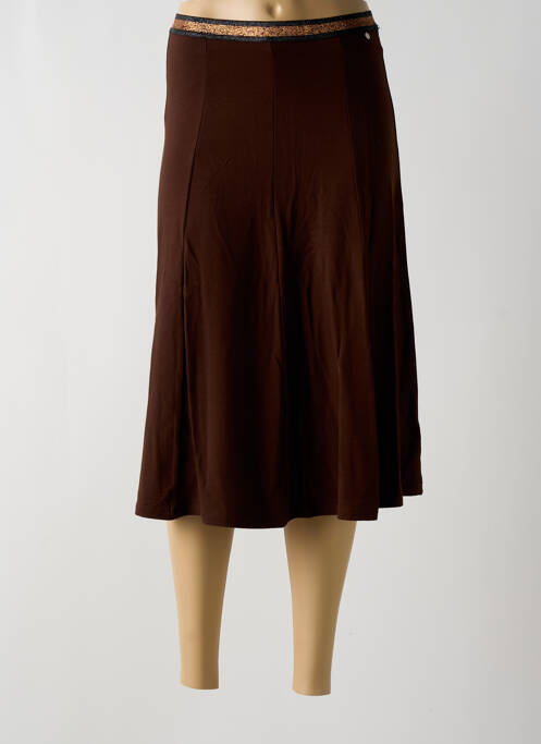 Fustă midi maro YERSE femeie