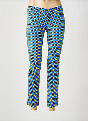 Pantalon 7/8 elasticitate talie joasă albastru PRINCESSE NOMADE femeie
