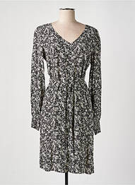 Rochie midi imprimeu floral mâneci lungi negru GARCIA femeie