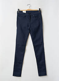 Pantalon slim țesătură poplin mărime reglabilă albastru PEPE JEANS fată